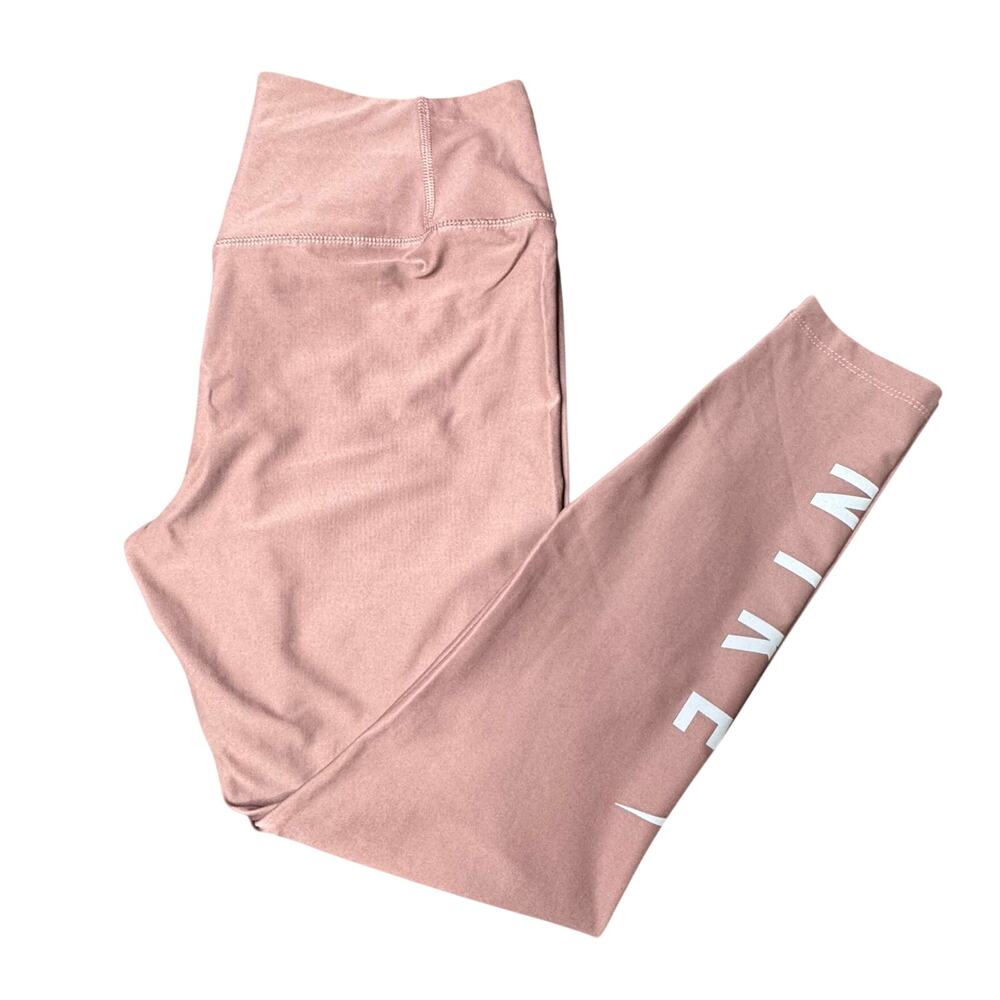 Nike Dri-Fit 7/8 Leggings Size Large Dusty Pink Pilates Athleisure